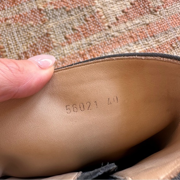 Zoe Lee Addis Bootie Size 40 Metallic Grey with Gold Heels Side Zip Ankle Boot - Picture 10 of 14